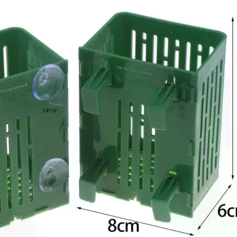 Gancio a ventosa da appendere per piante acquatiche, porta piante in plastica per acquario, cestini per piante, vaso acquatico, decorazione per acquascaping, 1 pz
