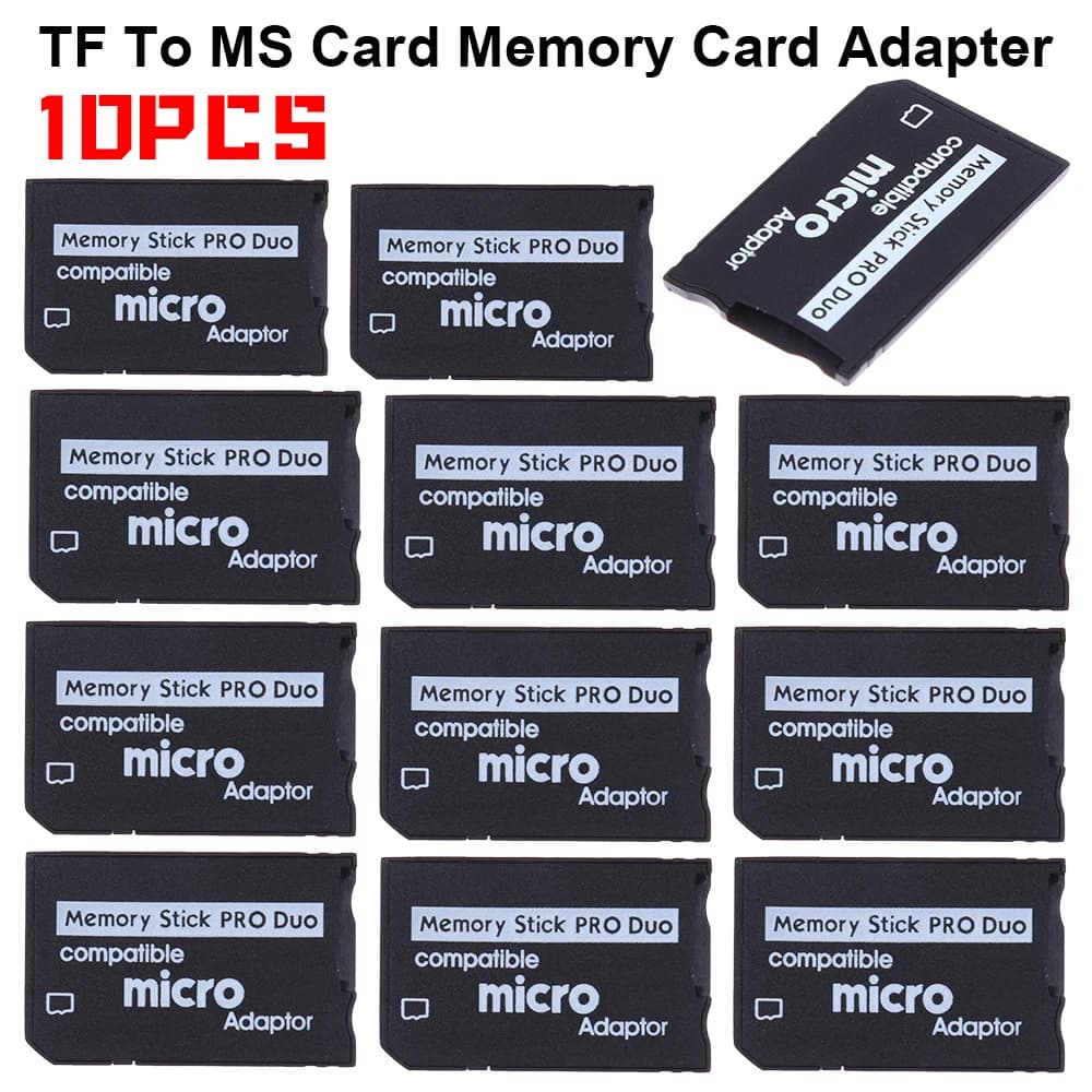 1-10PCS Nuovo Micro SD TF a MS Adattatore di Carta Mini Memory Stick Lettore di Schede Adattatore Parti di Ricambio Accessori per Pro Duo