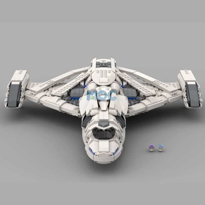 Modello di Caccia Imperial Clipper Elite Dangerous in Scala 1:250, Blocchi da Costruzione MOC, Mattoncini Fai-da-Te, Giocattolo Educativo Creativo, Regalo, 2250 Pezzi