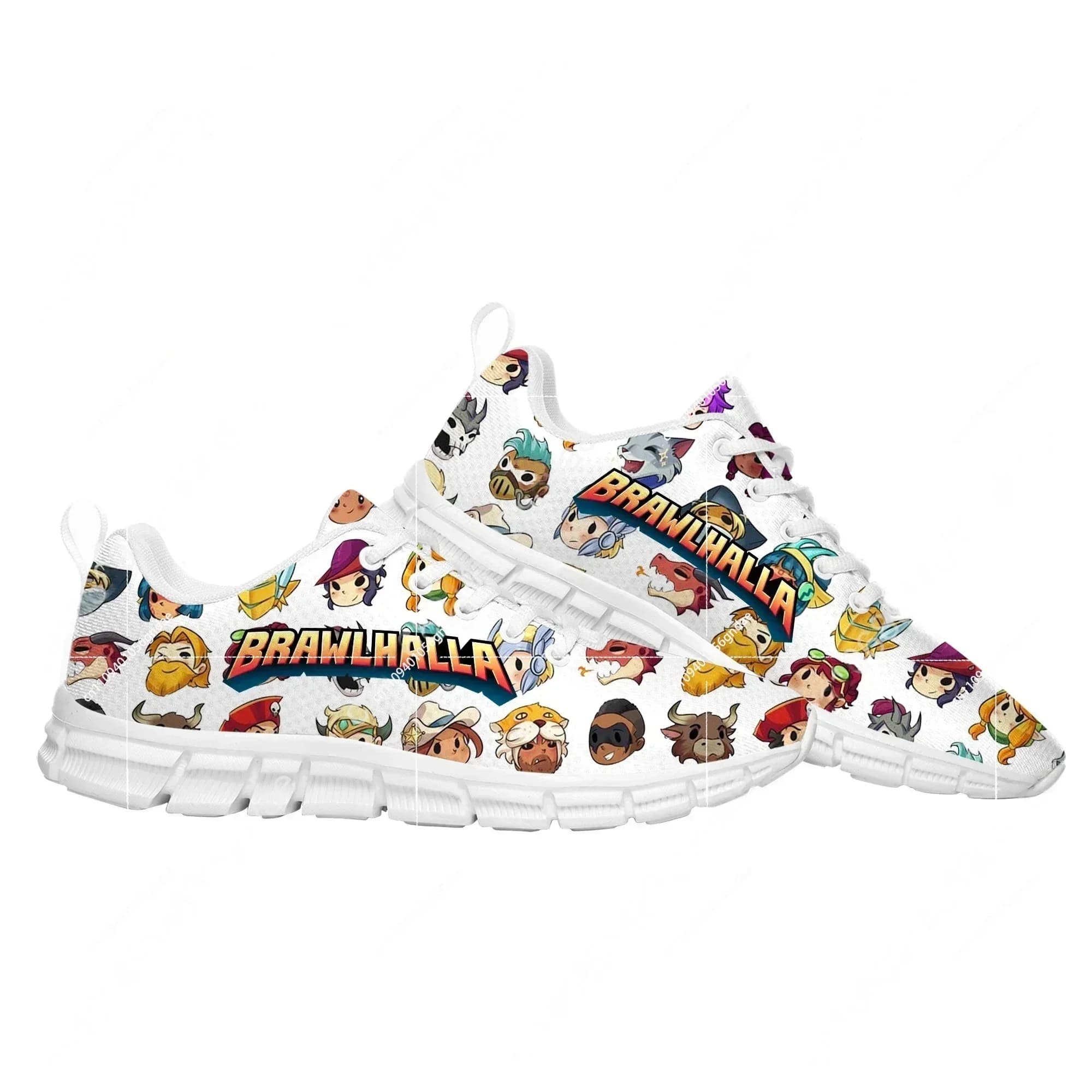 Scarpe Sportive Personalizzate Brawlhalla, Sneaker alla Moda con Design Cartoon per Uomo e Donna, Calzature su Misura per Coppie