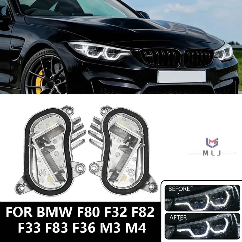 Per BMW F80 F32 F82 F33 F83 F36 M3 M4 LCI Moduli di luce diurna Led adattivo 63117493229 63117493230 Faro Angel Eyes DRL Bianco