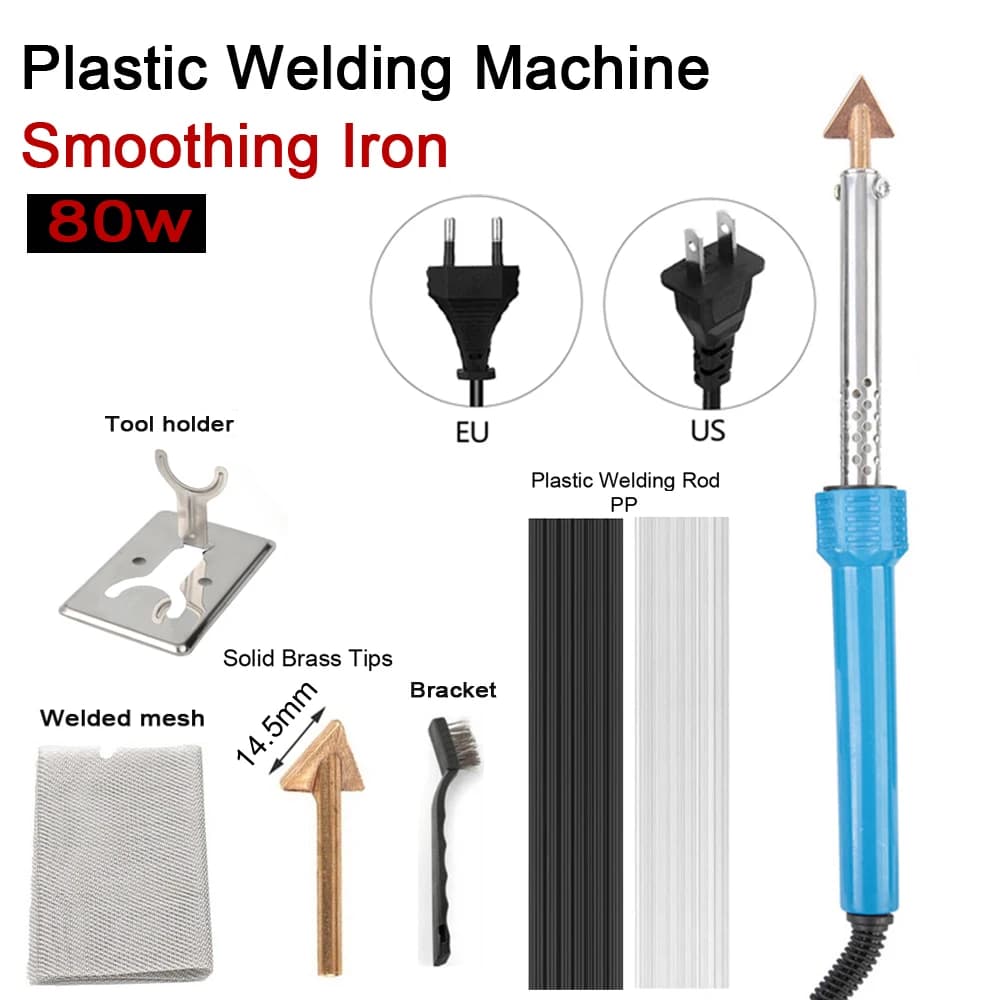 Professionale 80W Saldatore di plastica Strumenti per garage Paraurti per auto Riparazione Cucitrice a caldo Aste di plastica Saldatore Saldatrice