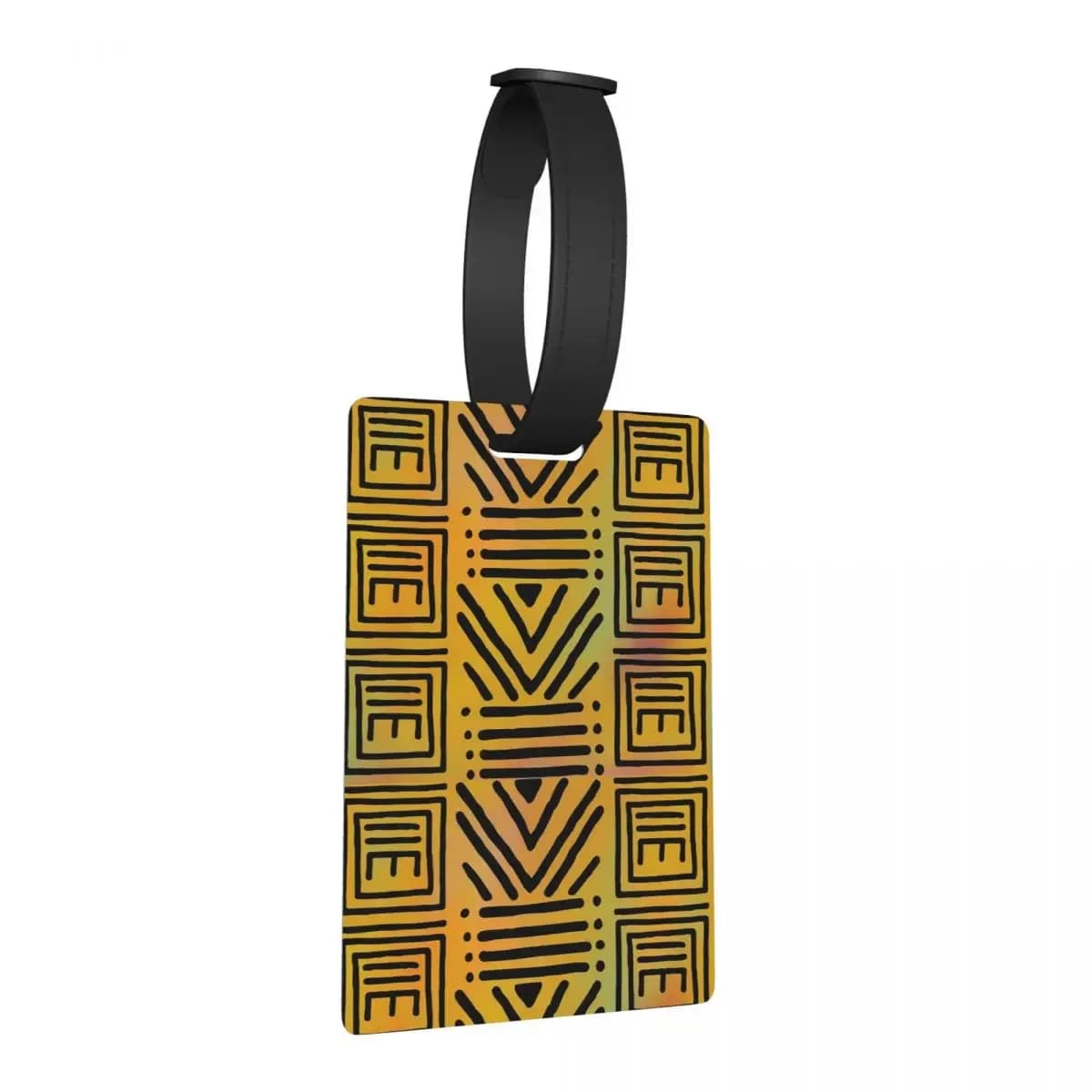Africano Bogolan colorato arcobaleno modello etichette per bagagli valigia da viaggio moda bagaglio imbarco etichetta porta etichette ID nome indirizzo