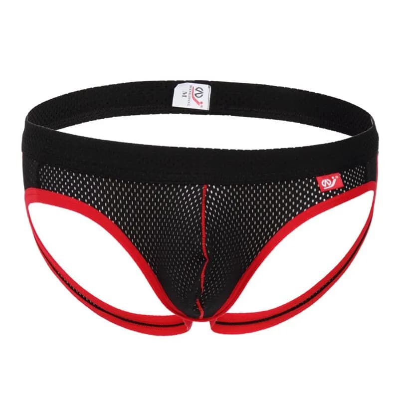 Mesh Jockstrap Men perizoma intimo Sexy Pouch Backless mutandine erotiche Jock Straps Lingerie mutande traspiranti slip