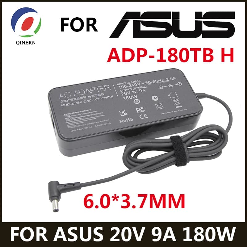 20V 9A 180W 6.0*3.7 MILLIMETRI Caricatore ADP-180TB H Adattatore CA Del Computer Portatile Per Asus ROG Zephyrus G14 G15 GA401IV GA502DU TUF505DU FX506L A17
