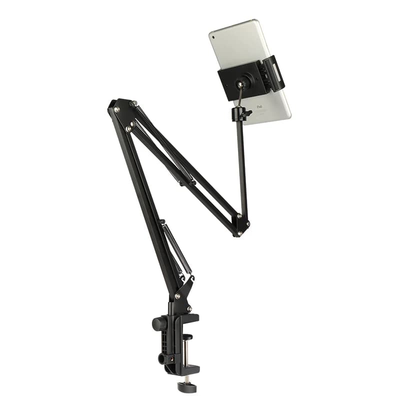Supporto per telefono da scrivania, supporto per pad per letto con clip a morsetto regolabile, supporto per telefono flessibile Supporto per staffa pigra Morsetto per bracci lunghi