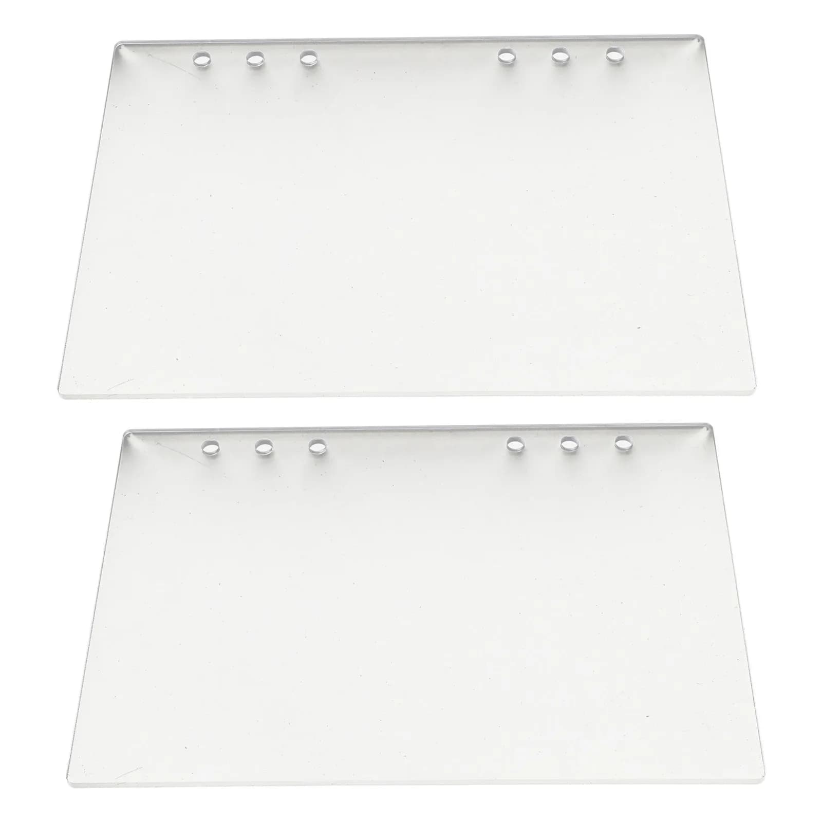 2 Pezzi Copertina A6 in Acrilico Satinato per Planner, Ricambio per Raccoglitore ad Anelli, Copertina per Quaderno a Fogli Mobili per Ufficio e Scuola