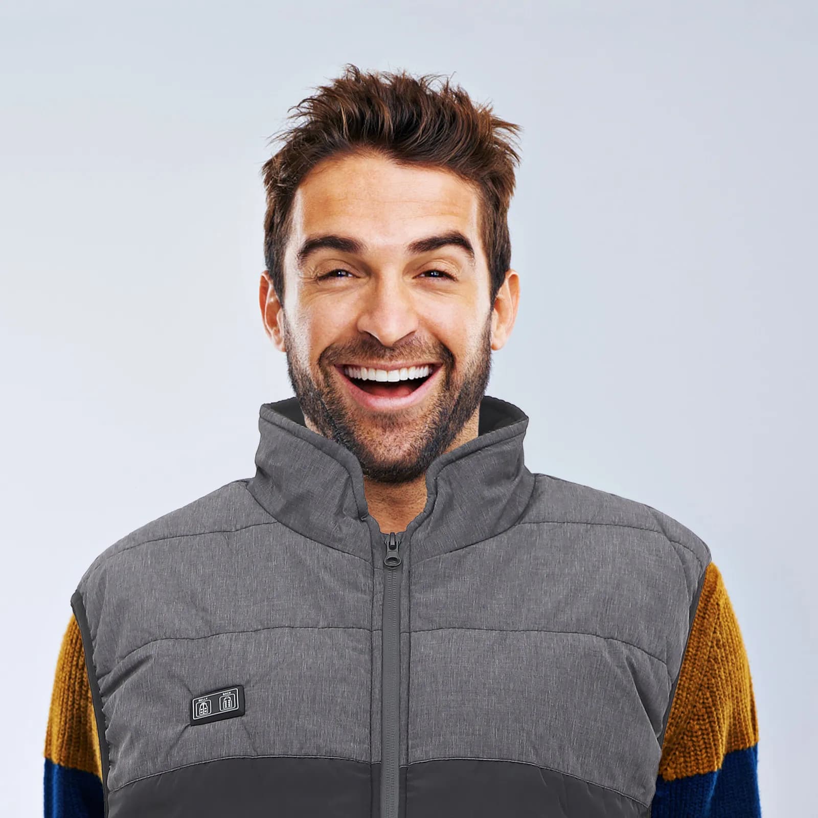 Gilet Riscaldato Regolabile Unisex, Gilet Elettrico Caldo per Sport all'Aperto, Escursionismo, Sci, Pesca, Intimo Riscaldato per Uomo
