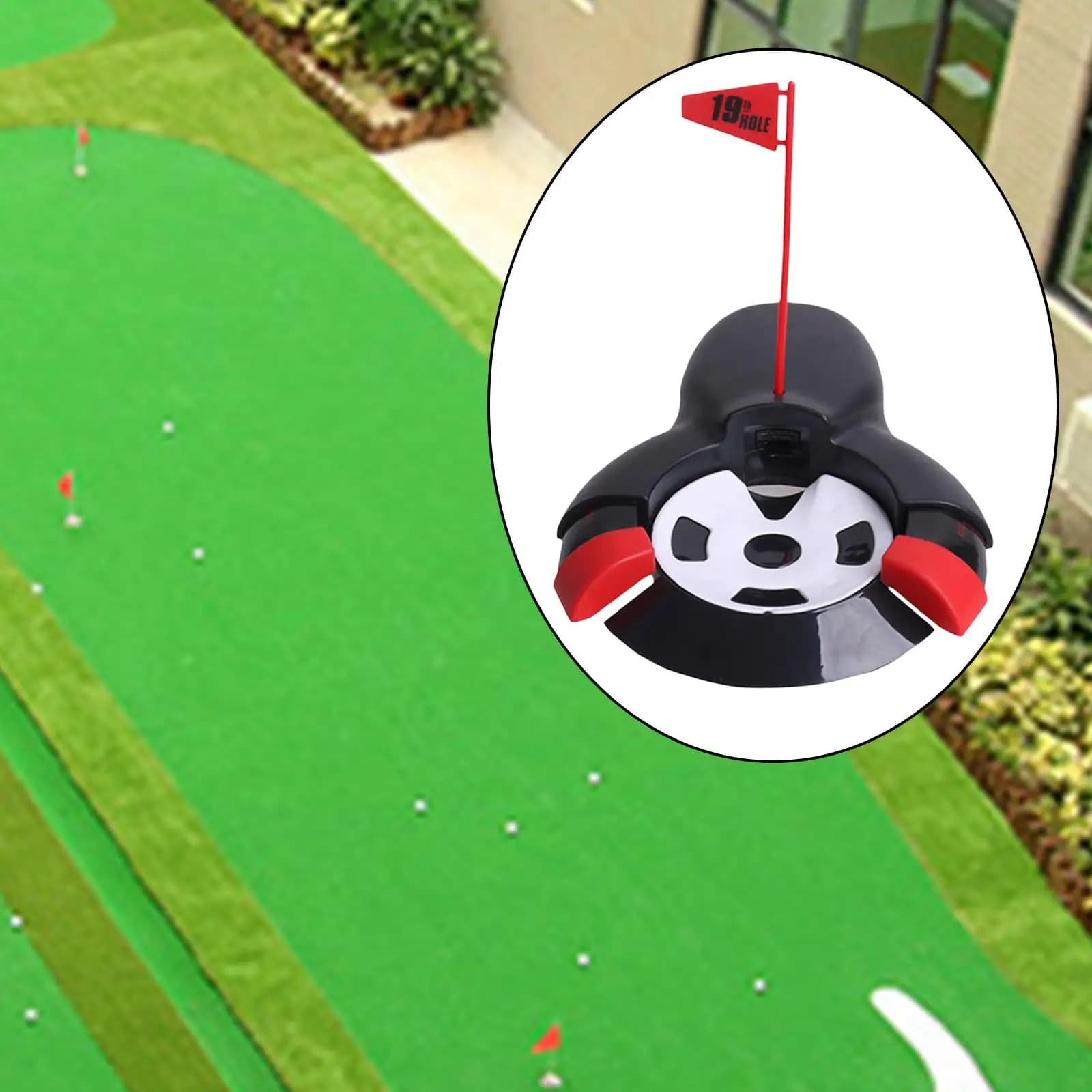 Tazza automatica per putter da golf con accessori didattici per macchina per il ritorno della palla da bandiera