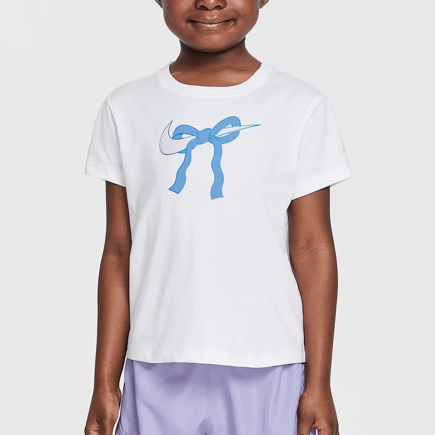 Nike genuine Swoosh Ribbon children's textured printed breathable T-shirt II3526-100