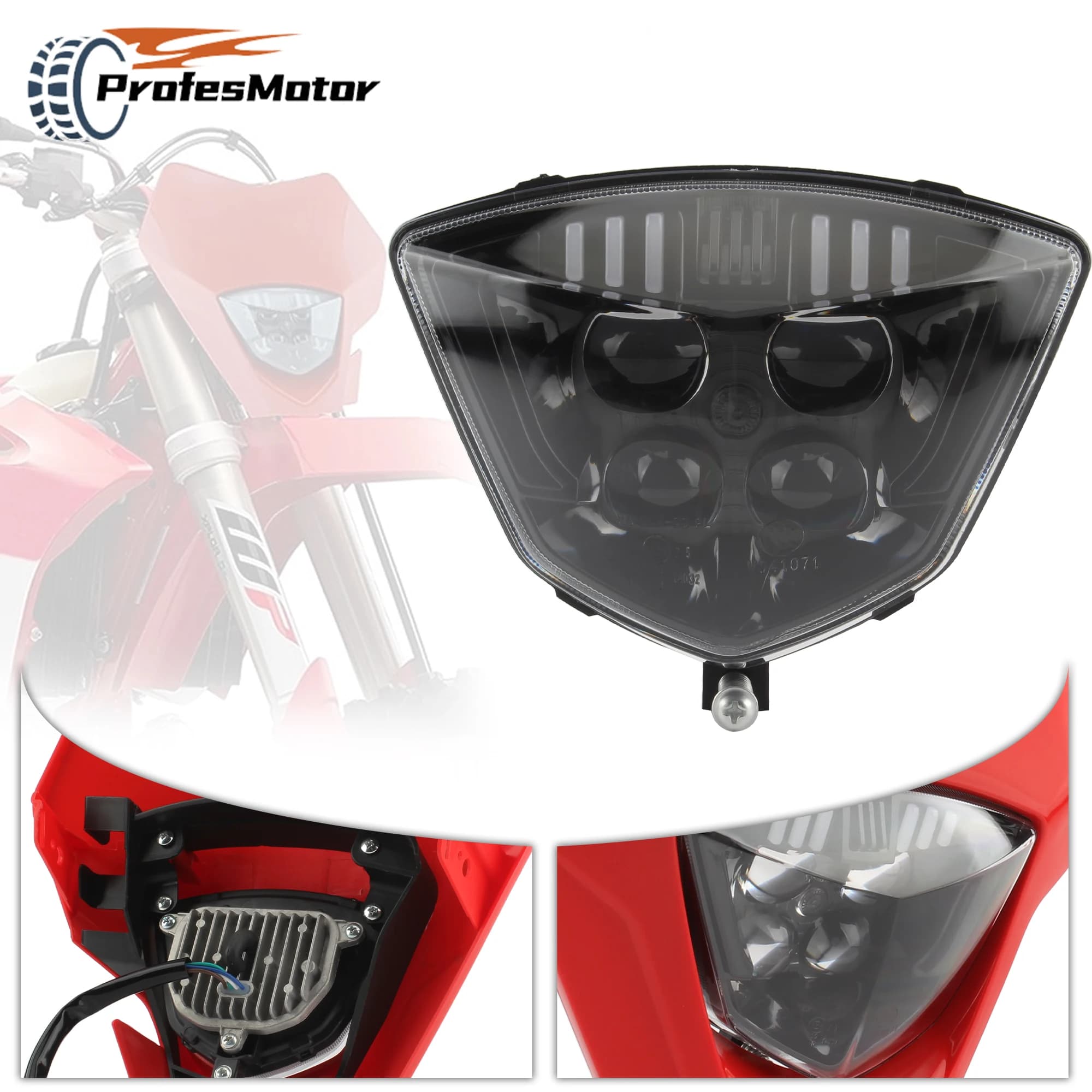 Enduro Faro Del Motociclo LED Stoppino per Gas Gas EC 250 300 250F 350F EX300 250F 350F 450F MC 250F 450 Motocross Faro Parti