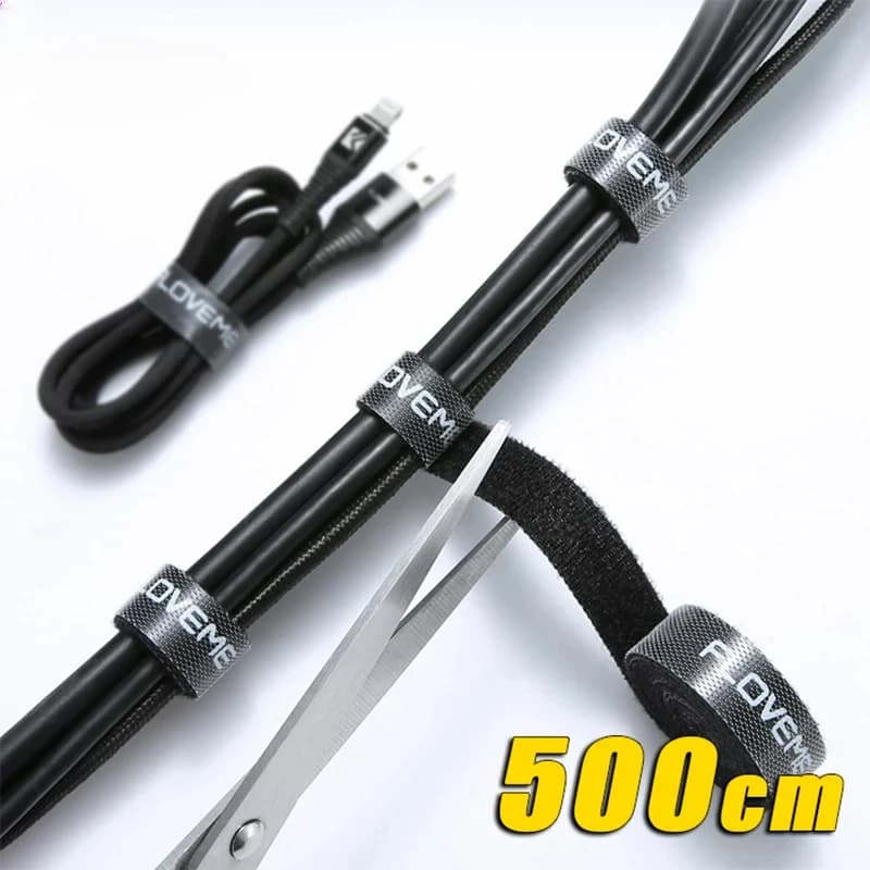 Nuovo 3Roll 5m Cable Manager avvolgicavo gestione dei cavi portacavi protezione del cavo protezione del caricatore cuffie per Mouse del telefono cellulare