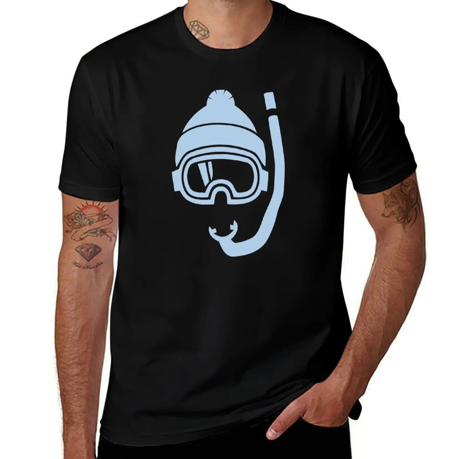 Snorkel Deep Powder Snow T-shirt with creative graphics