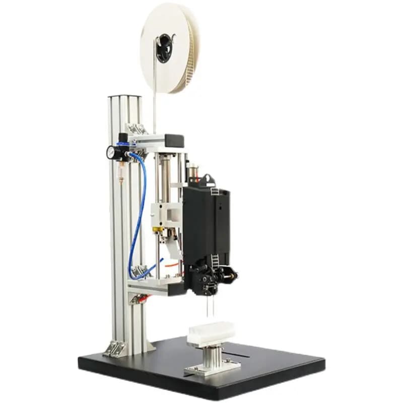 Macchina automatica per applicazione colla elastica, macchina pneumatica per fascette stringicavo, imballaggio di etichette, accessori per giocattoli, macchina per etichettatura di chiodi di carta