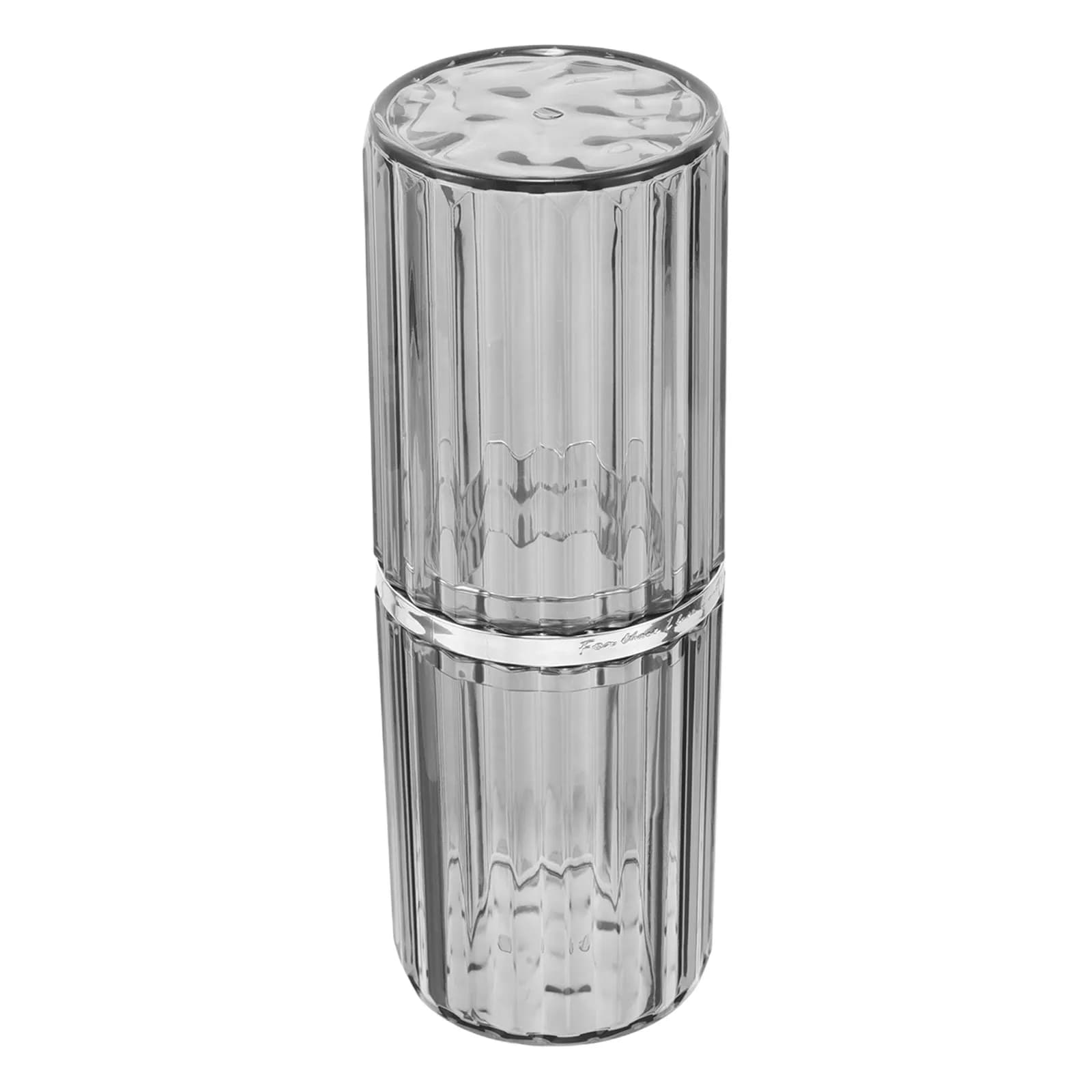 Elegante Porta Spazzolino e Contenitore per Dentifricio Portatile, Organizer da Viaggio Compatto in Plastica Moderna per Viaggi d'Affari