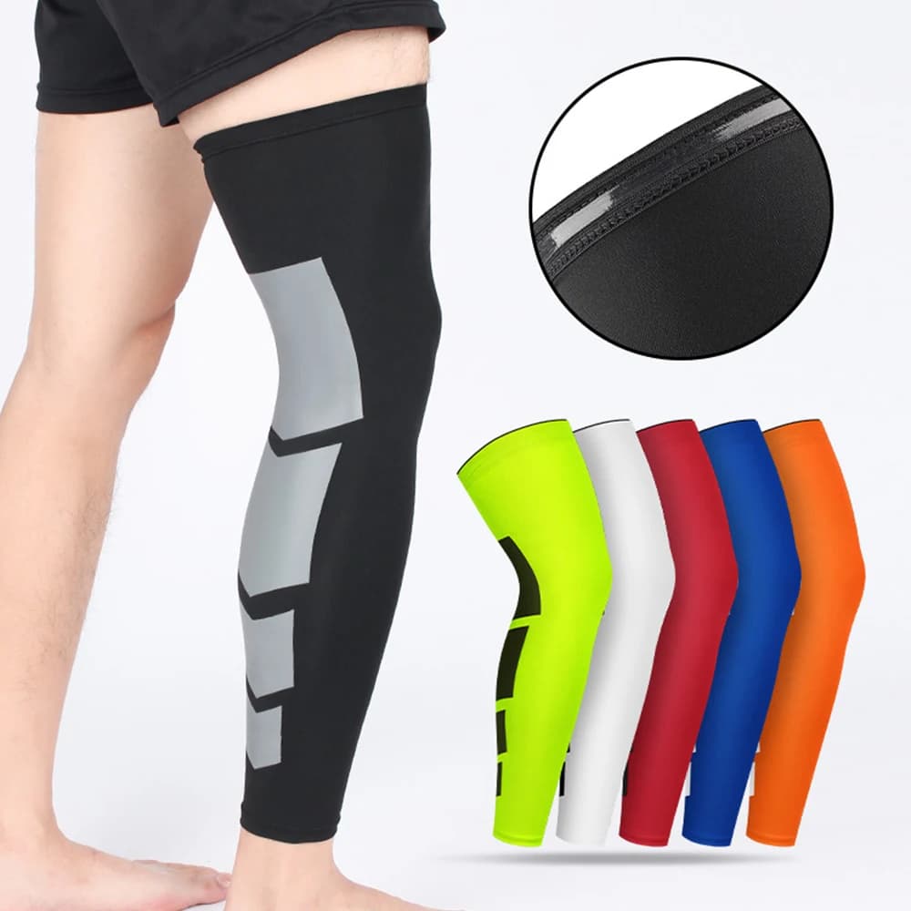 2 Pezzi Ginocchiere a Compressione Elastiche da Uomo, Supporto per Ginocchio, Protezione per Basket, Pallavolo e Corsa