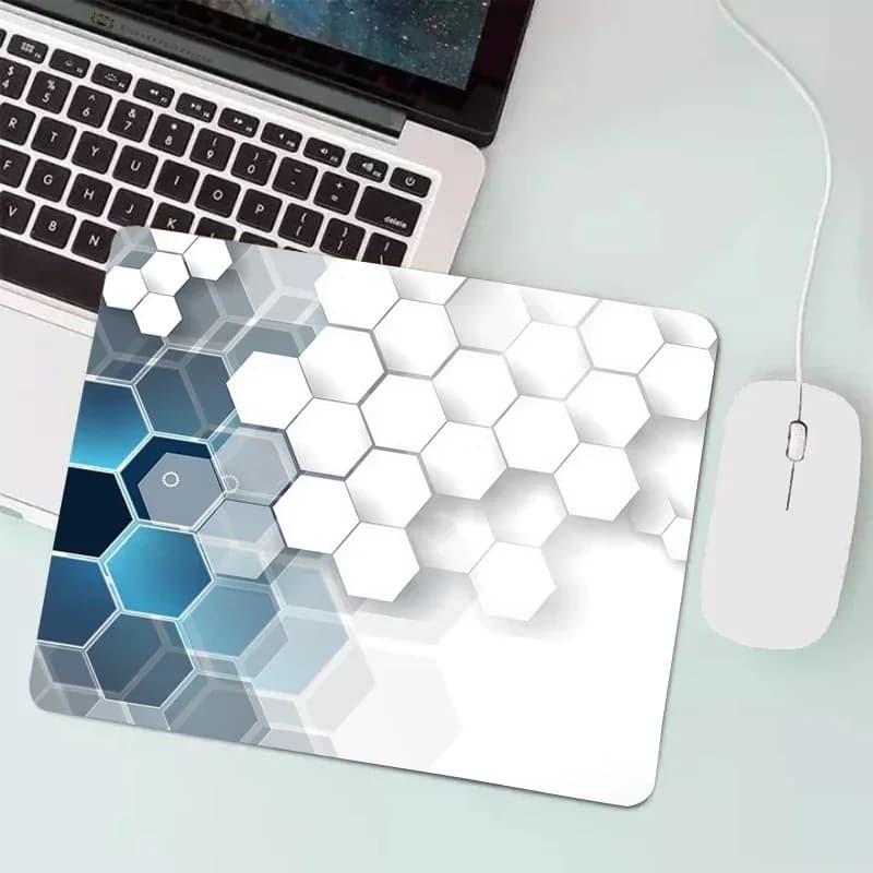 Geometric Art Mouse Pad Non-Slip Rubber Base Gaming Office Desk Mat for PC Laptop Computer Keyboard Mini Mause Pad Rug