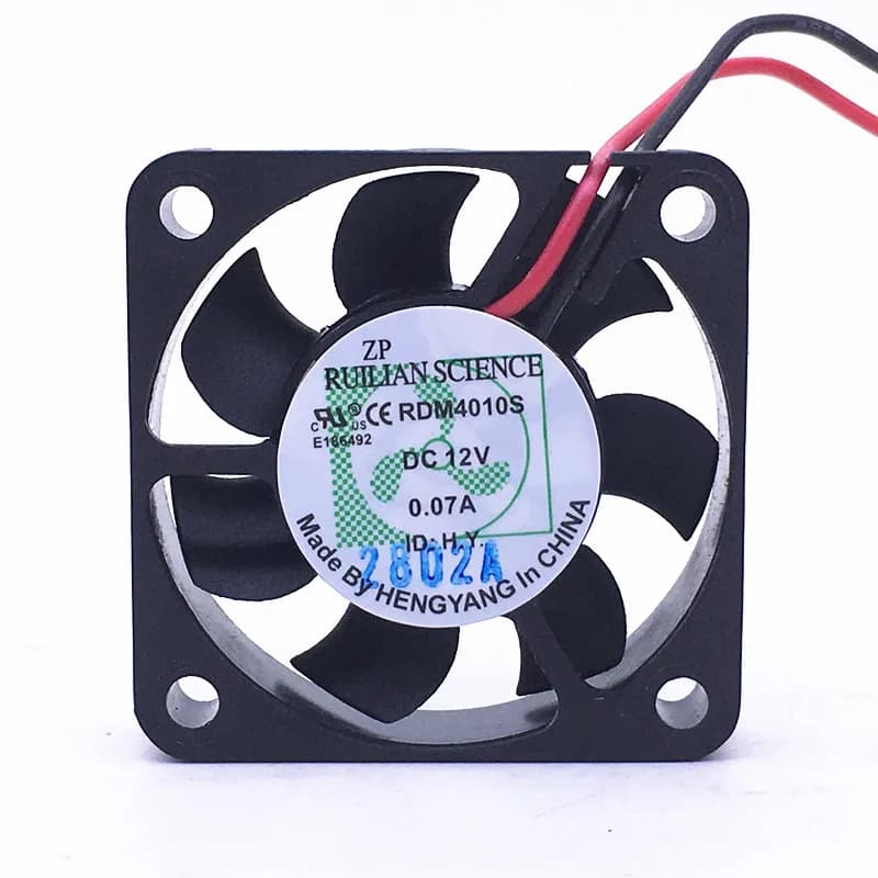 Ventola di raffreddamento a 2 fili RUILIAN RDM4010S DC 12V 0,07A 40x40x10mm