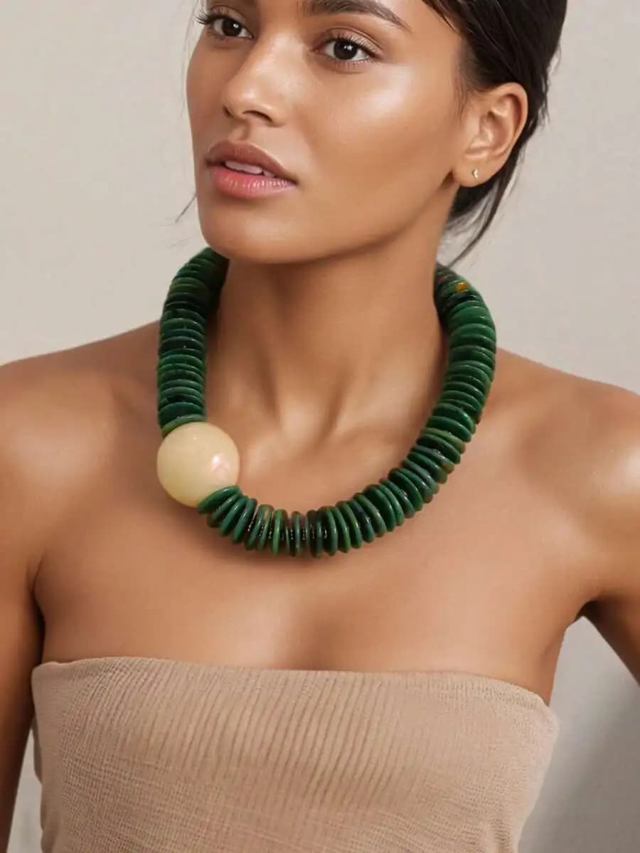Collana con Perline per Donna, Gioielli Casual alla Moda
