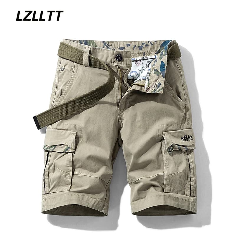 Pantaloncini Cargo in cotone Multi tasche da uomo estivi moda uomo pantaloncini ad asciugatura rapida solidi pantaloncini militari traspiranti all'aperto da uomo Hot
