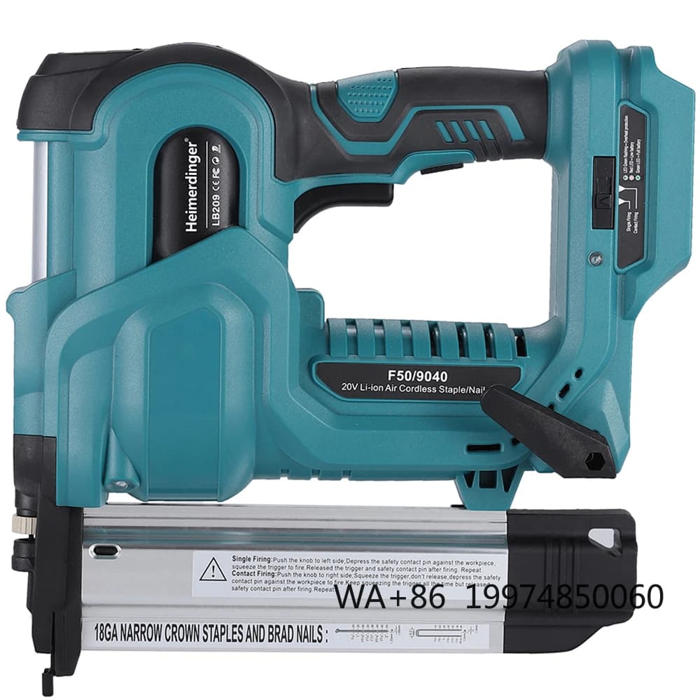 Chiodatrice/cucitrice elettrica 2 in 1 senza fili da 18 V, con 500 chiodi F50 e 9032 (K432), solo utensile