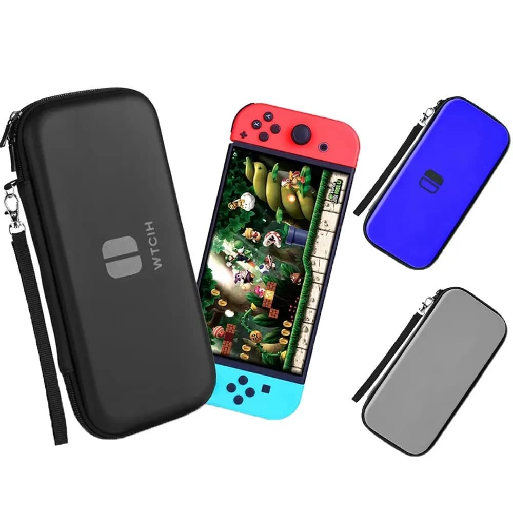 Borsa portaoggetti portatile per Switch, custodia protettiva impermeabile, custodia rigida per console di gioco NS, custodia per il trasporto di Switch