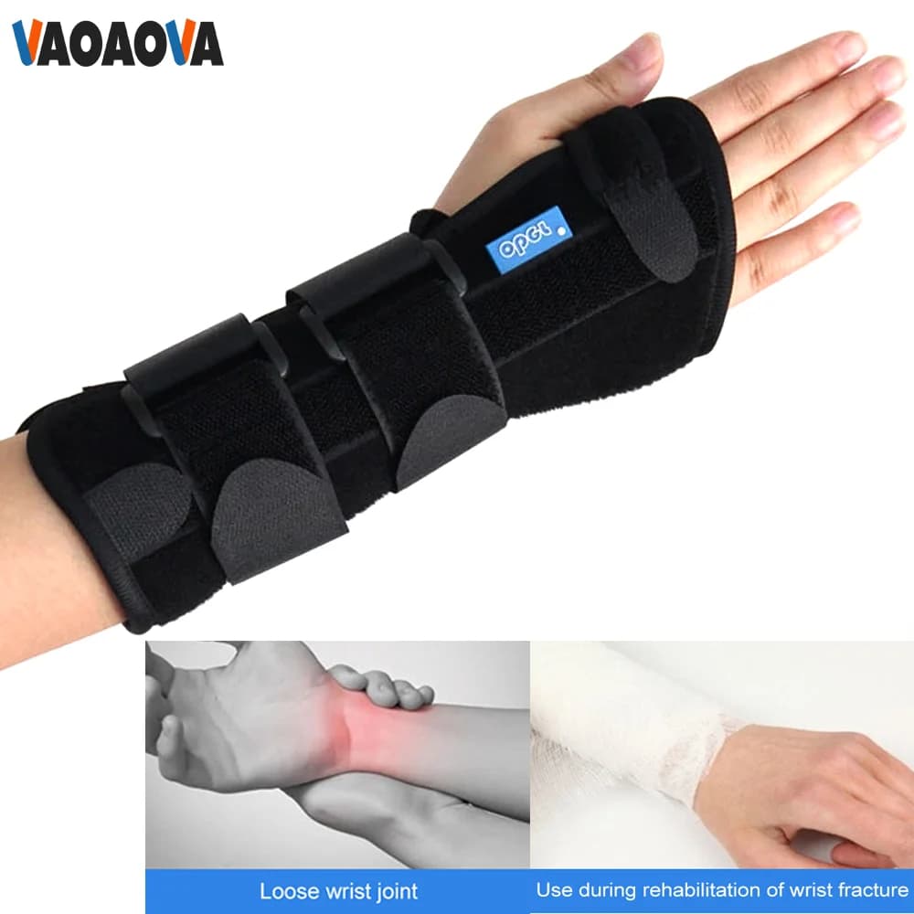 1 Pezzo Tutore da Polso per Sindrome del Tunnel Carpale, Supporto Notturno con Stabilizzatore a Telaio Metallico, Allevia il Dolore da Tendinite, Artrite e Sindrome del Tunnel Carpale