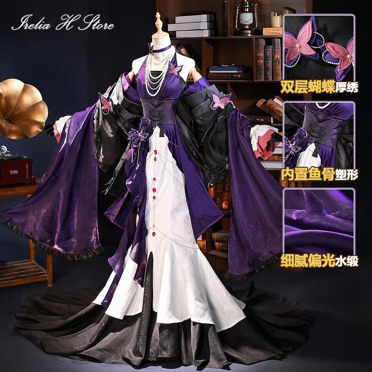 Irelia H Store Identity V Michiko Costume Cosplay Anime Michiko Abito Costume di Halloween Donna