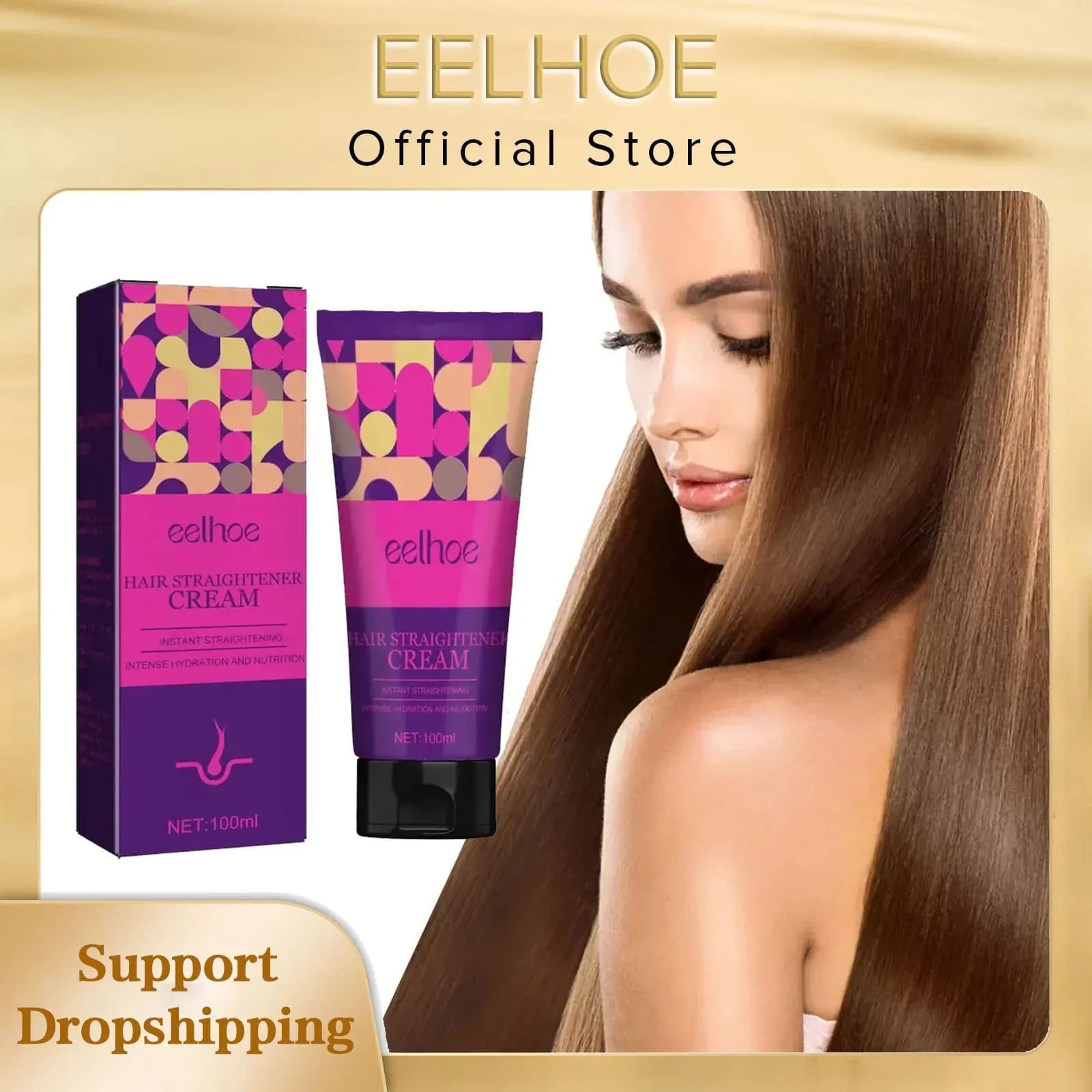 EELHOE Cream For Hair Straight Permanent Hair Hair Repair Drying Danni Crespo Radici Nutrients Softening Fresh Cream