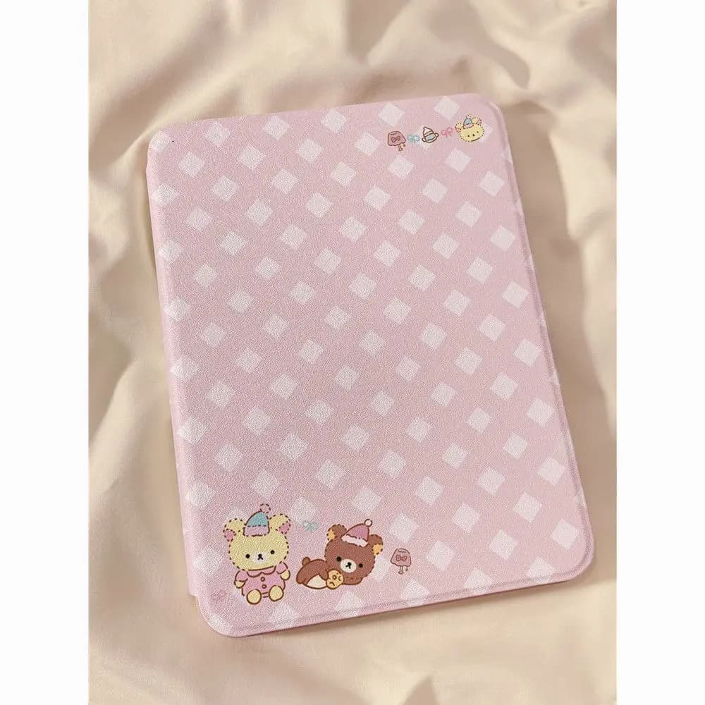 Rilakkuma Case for iPad 10 Air 6, Kawai Protective Cover with Apple iPad 10 Air 6 Tablet Pen Slot