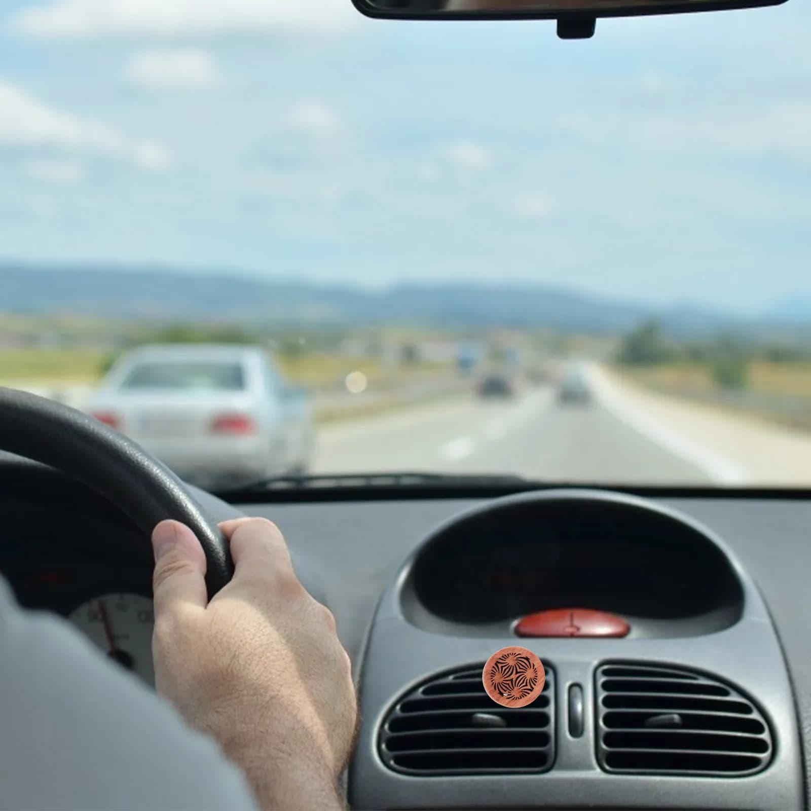 Diffusore di Aromi per Auto in Legno di Palissandro, Deodorante per Oli Essenziali, Purificatore d'Aria, Decorazione Interna Auto, Antistress