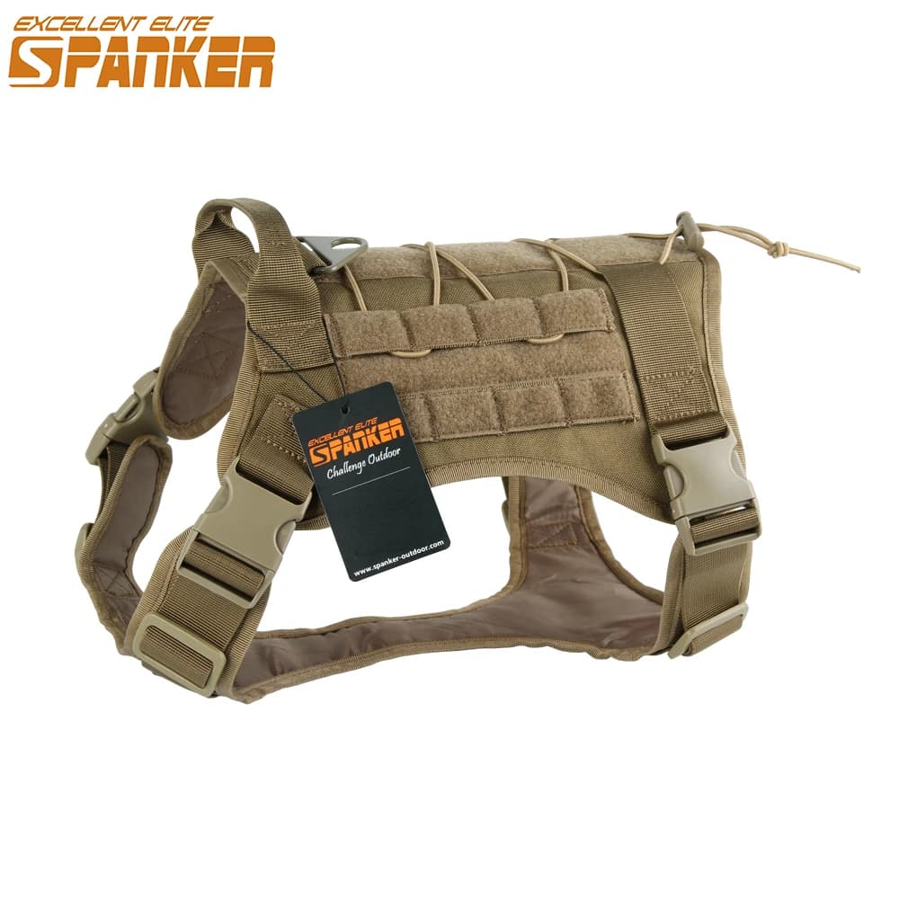 Eccellente ELITE SPANKER Outdoor Large Dog Harness gilet da addestramento per pastore tedesco pettorina tattica per cani regolabile con manico