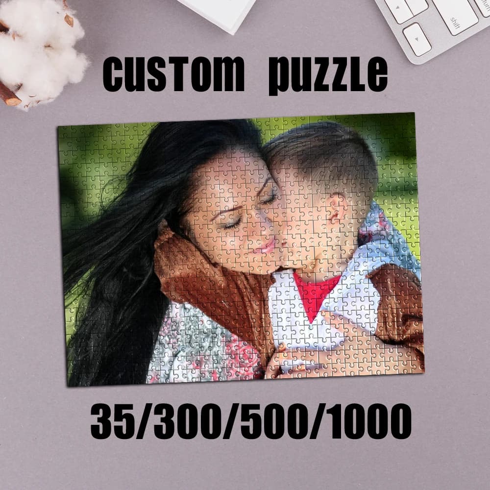 Puzzle personalizzato con foto di famiglia da 35/300/500/1000 pezzi, puzzle per famiglie, ottimo regalo personalizzato per la famiglia