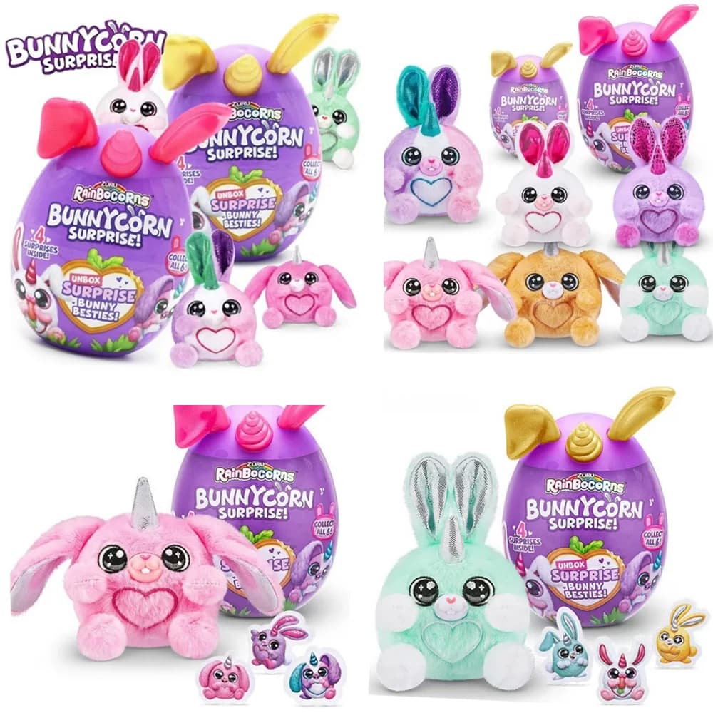 Rainbocorns Bunnycorn Surprise: Giocattolo Misterioso con Coniglietti, Regalo Carino per Bambini, Giocattoli per Gatti