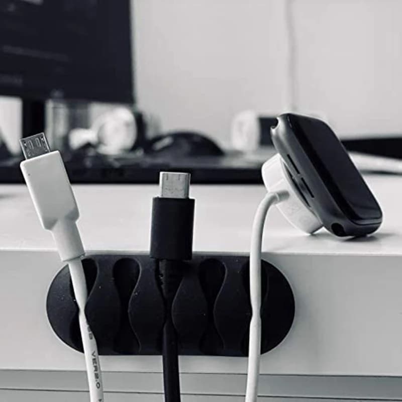 ABVO-10Pc Clip per cavi Supporto per cavi multiuso Supporto per cavi autoadesivo per la gestione dei cavi Organizzatori per cavi per auricolari