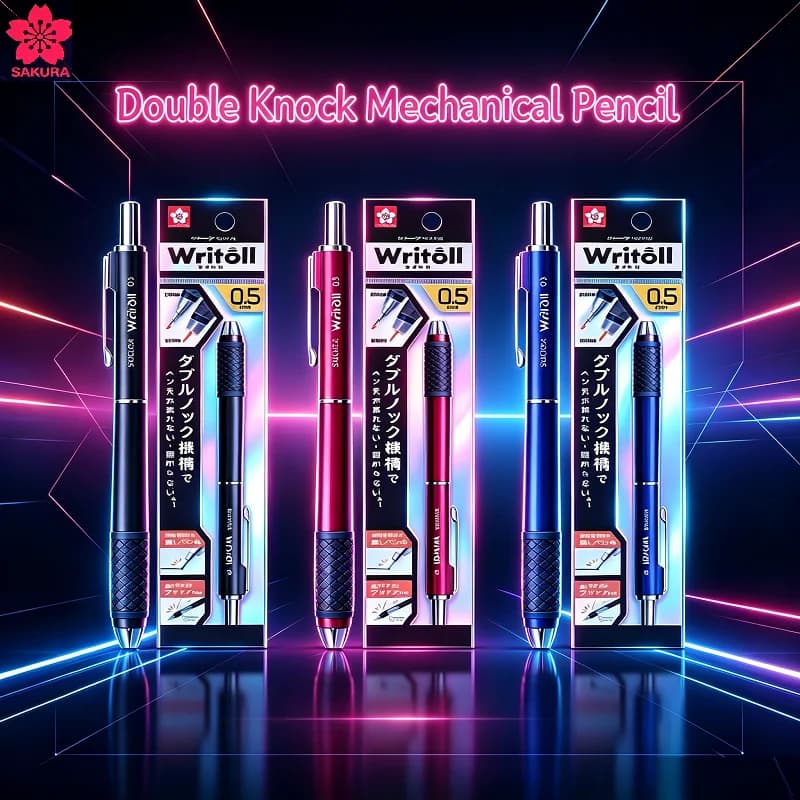 Matita Meccanica Doppia Sakura NS505W Giapponese con Mina Anti-rottura da 0,5 mm per Progettazione Architettonica, Arte e Cancelleria
