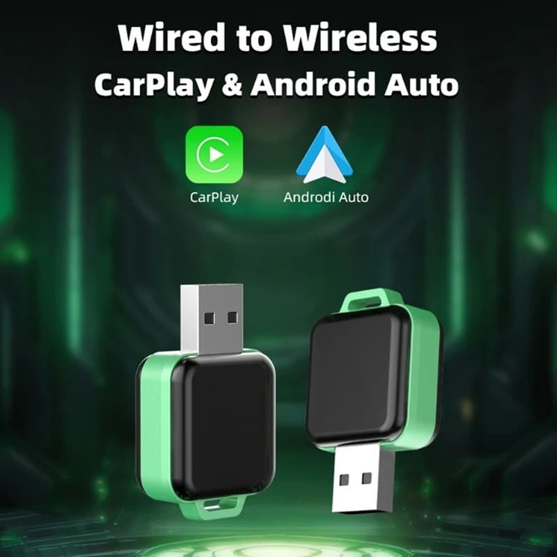 Adattatore wireless CarPlay Android Auto wireless 2in1 Smart Mini AI Box Plug and Play WiFi Connessione rapida Universal-A22U