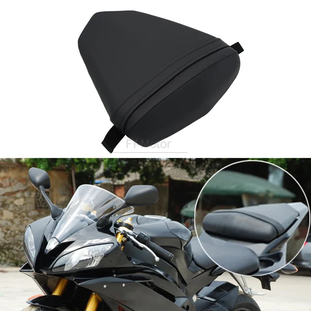 Motorcycle Rear Passenger Pillion Seat Cushion Fit For Yamaha YZF R6 2006-2007