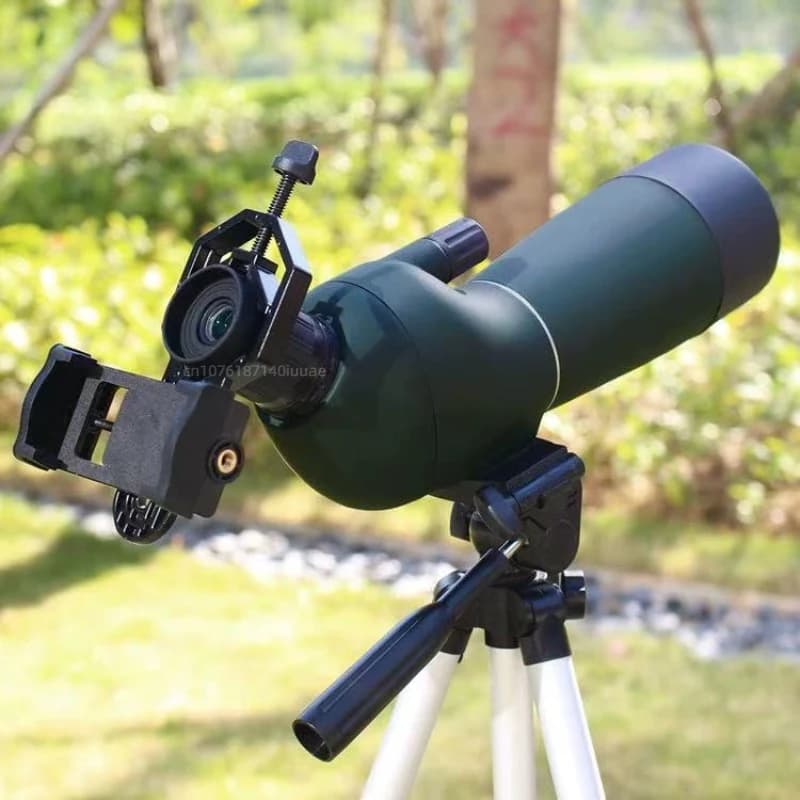 Telescopio 25-75X70mm, telescopio verde militare ad alto ingrandimento ad alta definizione con supporto per telefono, visualizzazione esterna e caccia