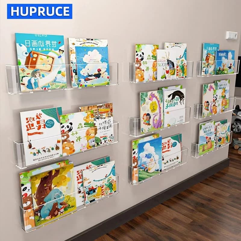 Organizzatore Vetrina per libri illustrati Scaffale da parete dietro la porta Lettura per riviste Scaffale da parete