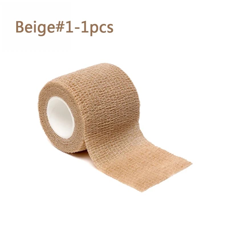 1 Pezzo Benda Coesiva Autoaderente Elastica per Supporto di Ginocchia, Dita, Caviglie, Palme, Spalle, Nastro Non Tessuto Colorato