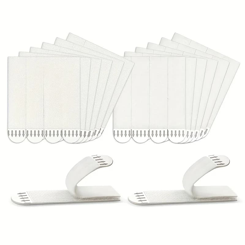 12pcs-Traceless and easy to pull adhesive Velcro for fixing photo frames, hanging pictures without leaving any adhesive