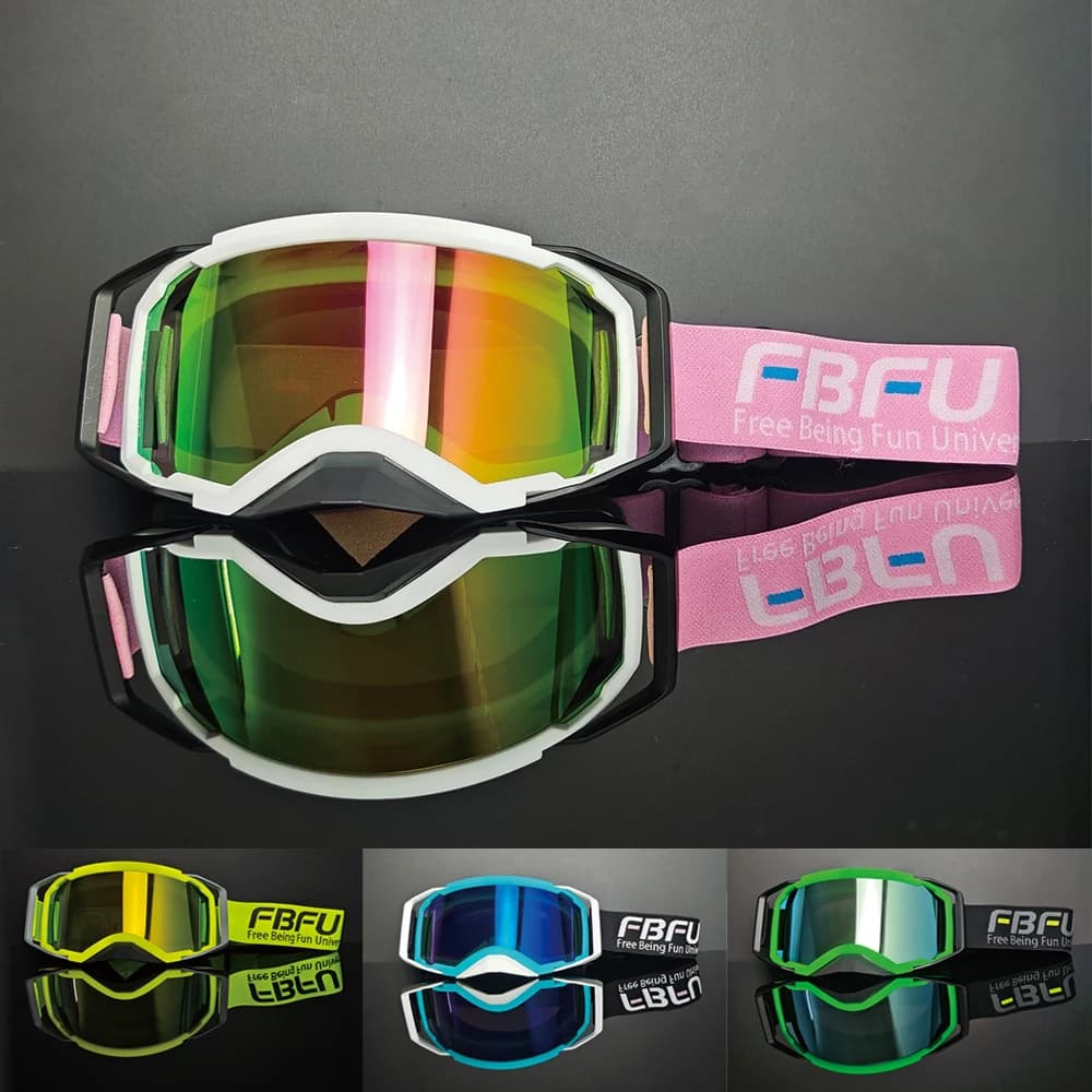 2025 FBFU Occhiali da sci MTB BMX ATV Occhiali sportivi da esterno Uomo Donna Occhiali da equitazione Inverno Estate Protezione universale Ventilare