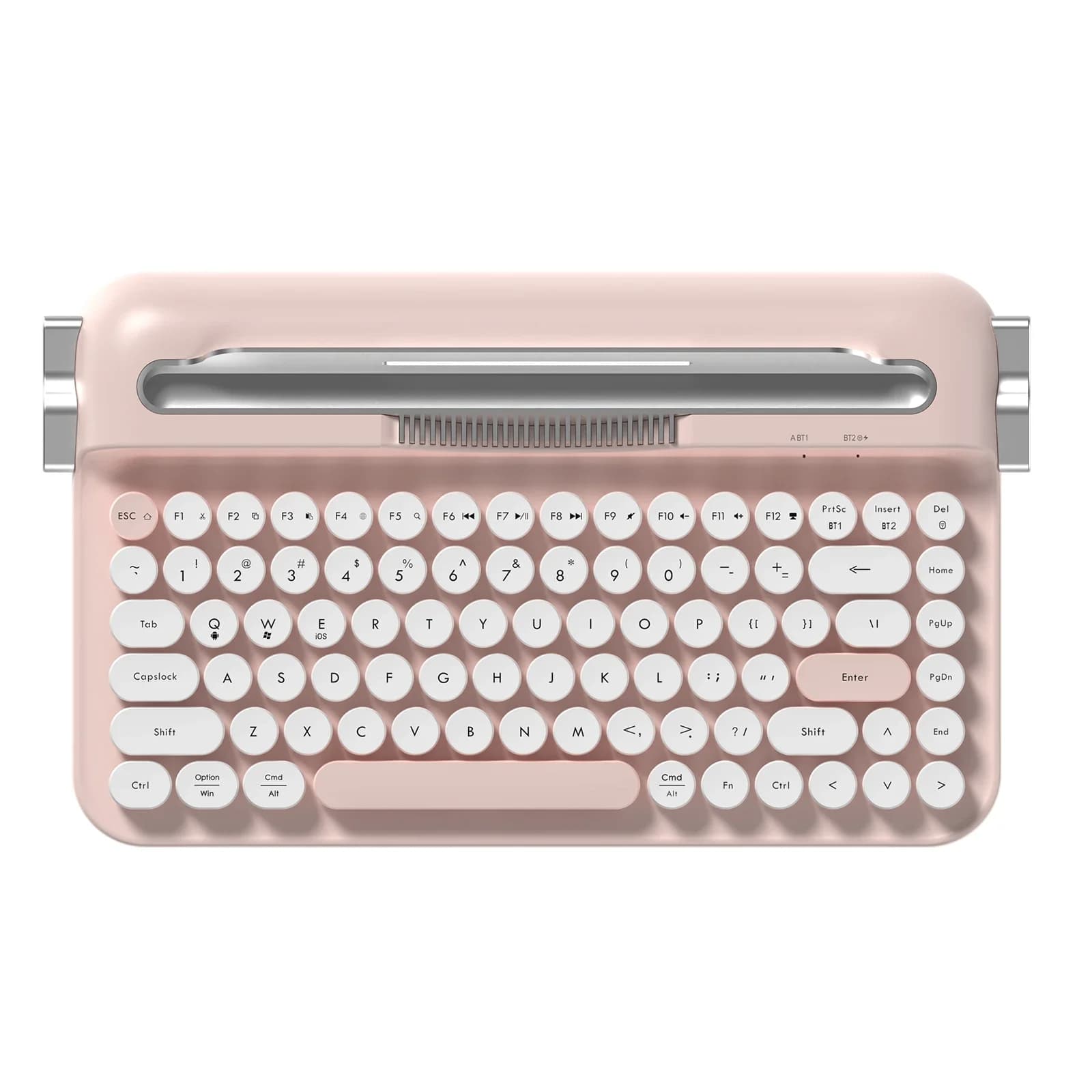 Ajazz AF84 wireless membrane silent typewriter keyboard, Bluetooth/2.4G dual-mode connection, stand for tablet and mobile phones