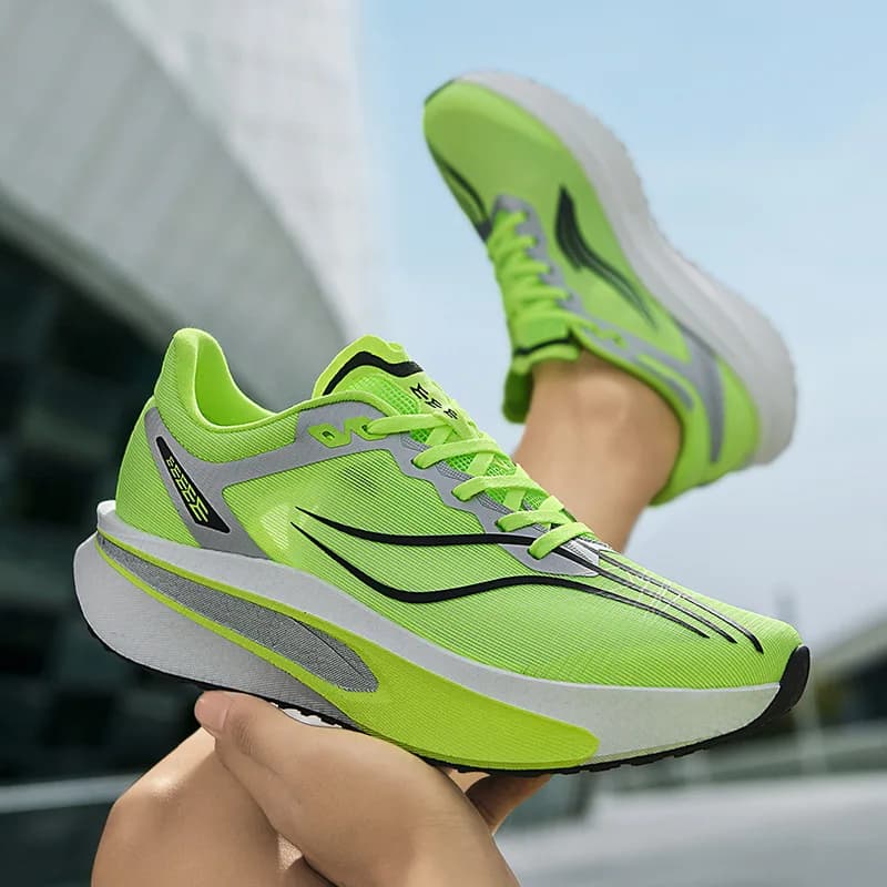 Scarpe da Corsa con Piastra in Carbonio per Genitore-Figlio, Suola Morbida, per Allenamento Sportivo, Visione Notturna, Competizioni Scolastiche, Scarpe Atletiche
