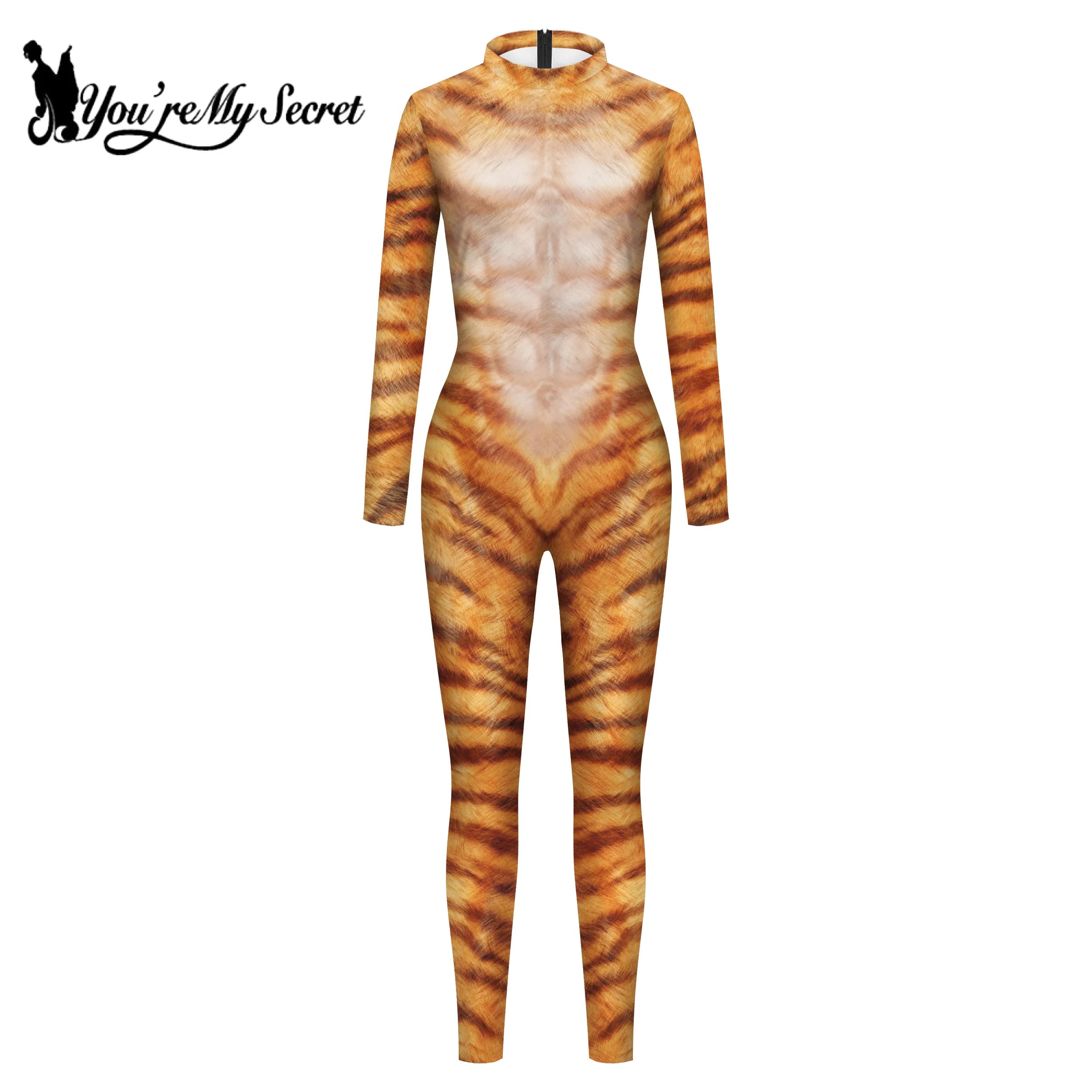 [Sei il mio segreto] Costume cosplay animale Carnevale Tuta tigre Coppia Tuta serpente verde Festa Festival Tuta attillata
