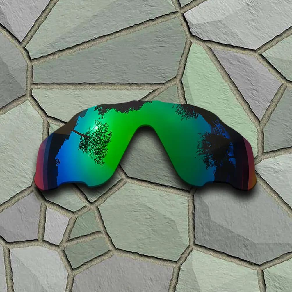 Occhiali da sole verde giada Lenti di ricambio polarizzate per giacca da volo Oakley
