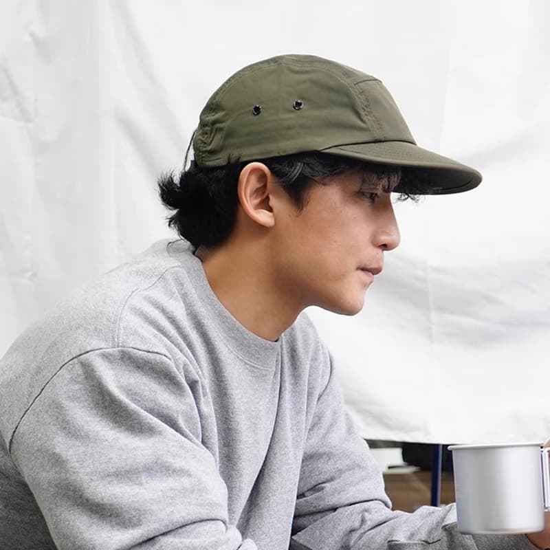 Berretto da campeggio alla moda coreana, cappello a 5 pannelli ad asciugatura rapida, berretto da baseball in tinta unita cappello da camionista impermeabile berretti da corsa leggeri