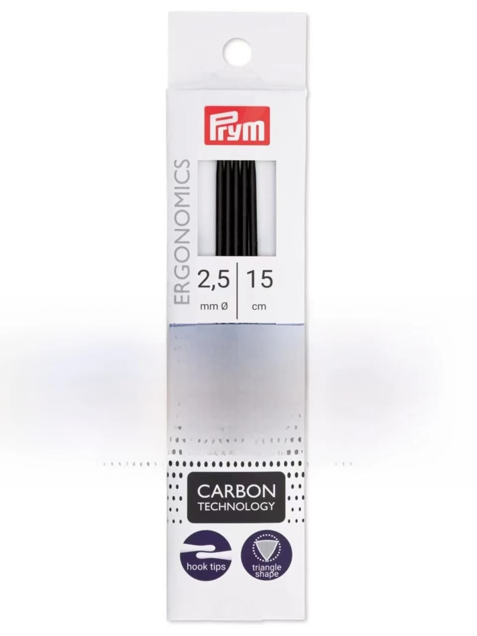 Aghi da Maglia Ergonomici in Fibra di Carbonio a Doppia Punta Prym per Lavori Tessili e Cucito Fai-da-Te