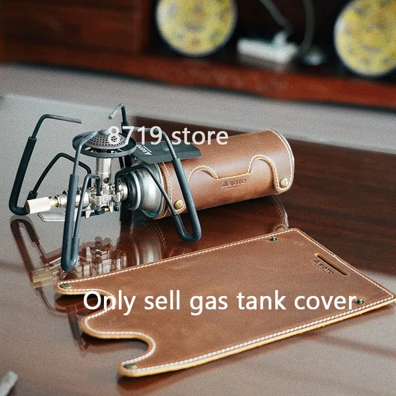 Outdoor accessories for SOTO 340 camping equipment for Soto 310 Spider stew Pure cow leather Long Air Tank Set Picnic Gear tools